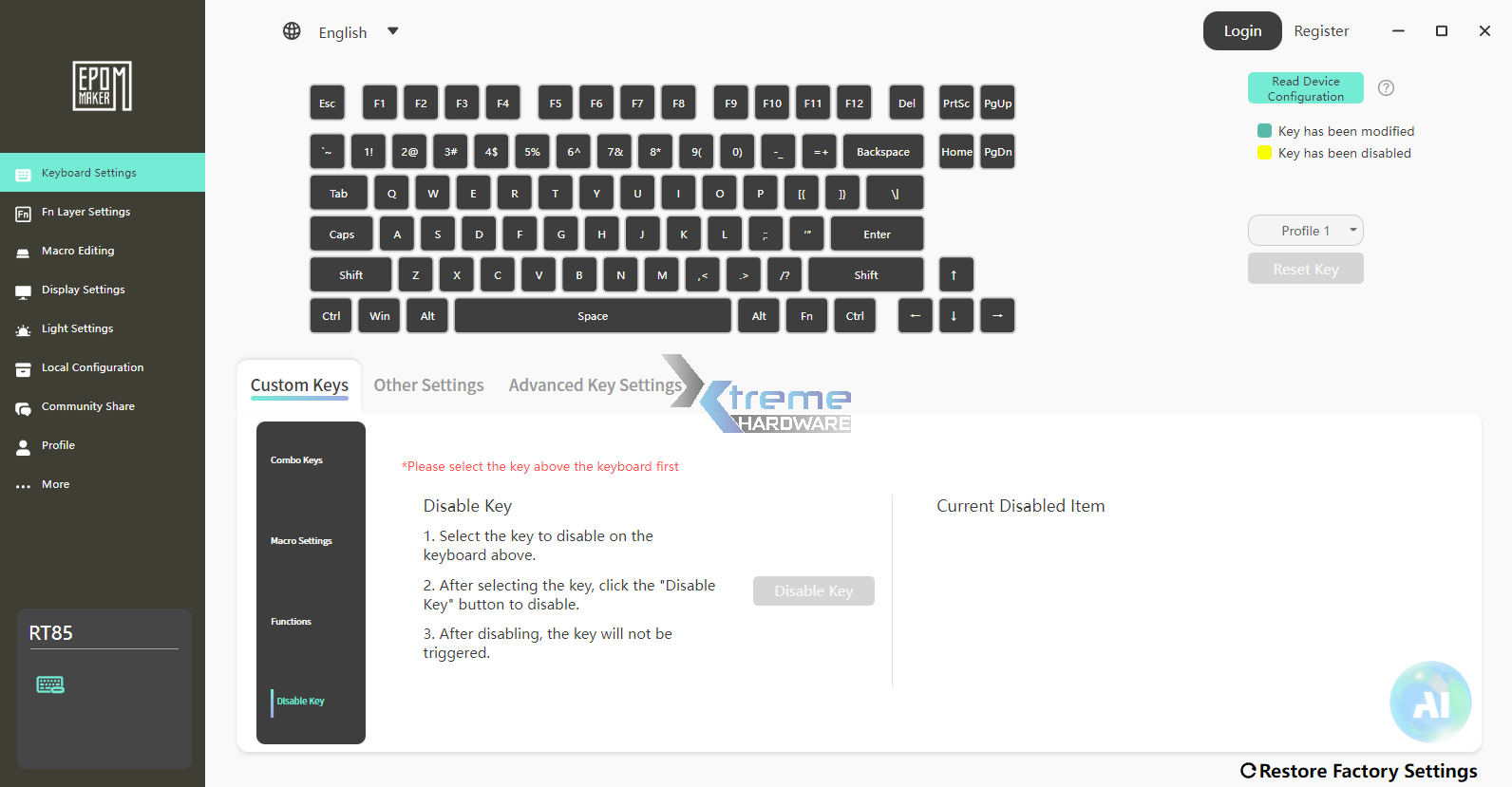 EPOMAKER RT85 software 4 4553a