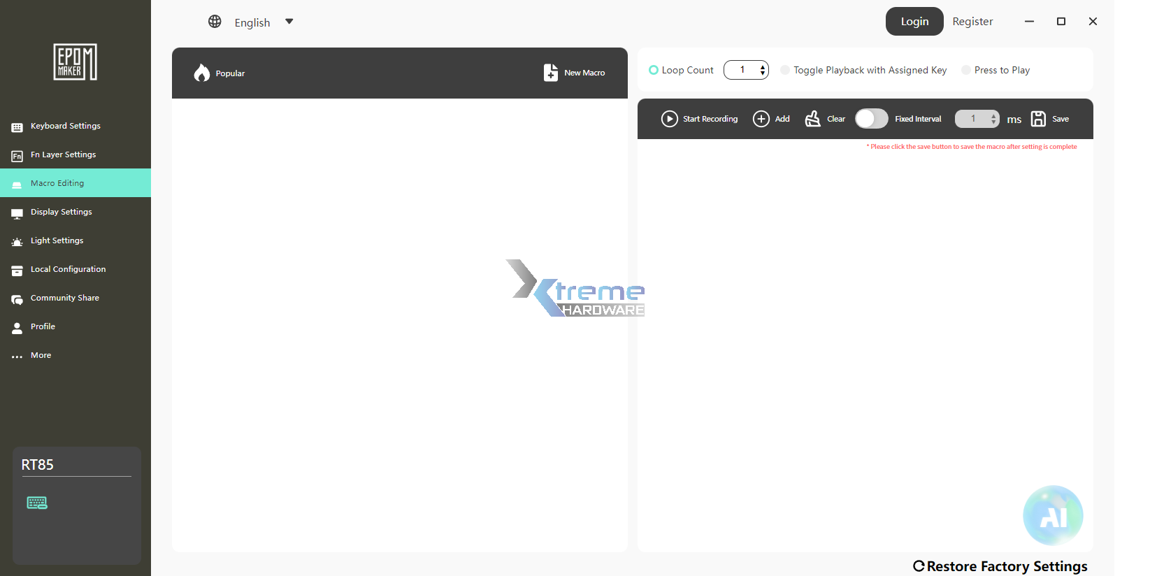 EPOMAKER RT85 software 8 5bb69